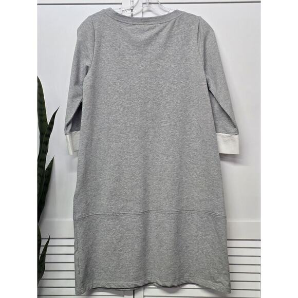 SOFT SURROUNDINGS Heather Gray Corryn Sweatshirt Dress~Size XS~Pockets Casual - Picture 6 of 6
